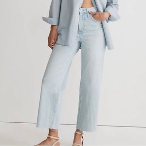 Madewell The Perfect Vintage Wide-Leg Crop Denim Jean